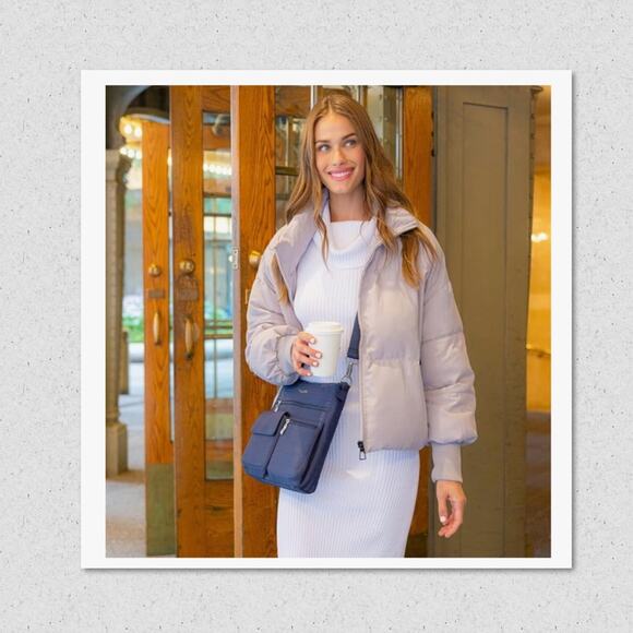 Baggallini Modern Everywhere Slim Crossbody Bag, Travel Friendly, RFID Blocking - Picture 2 of 8